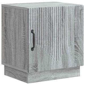 vidaXL Mesa-de-cabeceira Sonoma cinzento 43 x 34,5 x 47 cm