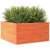 vidaXL Vaso/floreira de jardim 90x90x46 cm pinho maci&ccedil;o castanho-mel