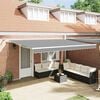 vidaXL Estrutura de Toldo Branco 450 &times; 300 cm Alum&iacute;nio