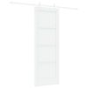 vidaXL Porta Deslizante 73,5 x 198,5 cm Derivados de Madeira Branco