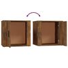vidaXL Mesas de cabeceira 2 pcs 50x39x47 cm cor carvalho fumado