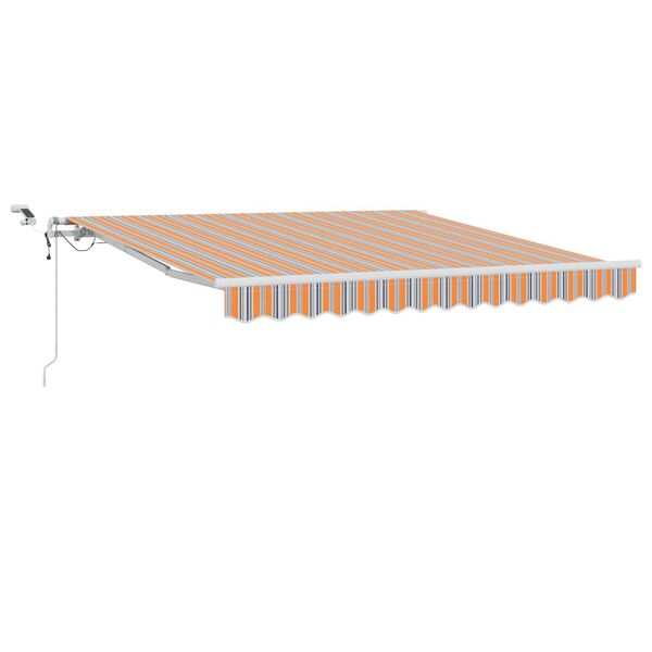 vidaXL Toldo Retr&aacute;til Multicolor 300 x 250 cm Poli&eacute;ster e Metal