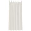 vidaXL Cortina de Voile 2 pcs Creme 260 x 140 cm Poliéster