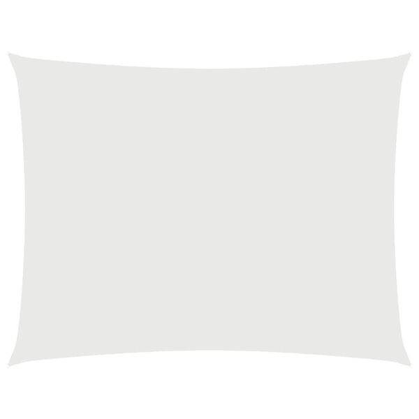 vidaXL Para-sol estilo vela tecido oxford retangular 3x4,5 m branco