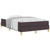 vidaXL Cama Box com colch&atilde;o Marrom Escuro 120 x 190 cm tecido