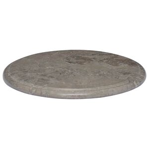 vidaXL Tampo de mesa &Oslash;40x2,5 cm m&aacute;rmore cinzento