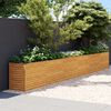 vidaXL Canteiro elevado de jardim 578x50x69 cm A&ccedil;o Corten