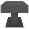 vidaXL Mesa de centro 96x50x45 cm contraplacado cinzento