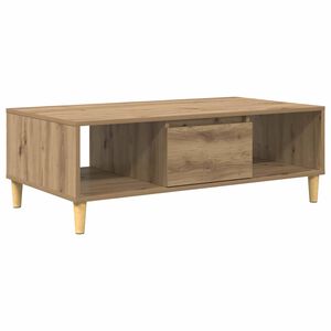 vidaXL Mesa de centro Carvalho Artesanal 102 x 55 x 35 cm