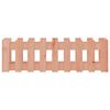 vidaXL Canteiro elevado c/ design cerca 100x30x30 cm madeira douglas