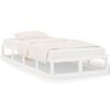 vidaXL Estrutura de cama 90x200 cm madeira maci&ccedil;a branco
