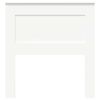 vidaXL Cabeceira com cabeceira Branco 75 cm Madeira processada