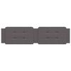 vidaXL Almofad&atilde;o de cabeceira Zadar 200 cm couro artificial cinzento