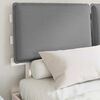 vidaXL Estrutura de Cama com Cabeceira Estofada Cinzento-claro