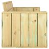 vidaXL Banco de jardim 139 cm pinho impregnado