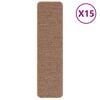 vidaXL Tapetes Antiderrapantes para Escadas 15 pcs Amarelo 75 x 20 cm