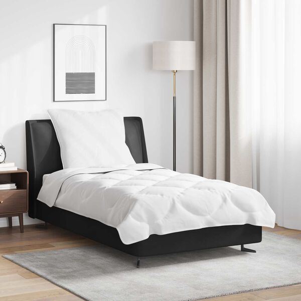 vidaXL Conjunto de Edredom com travesseiro 2 pcs Branco Microfibra