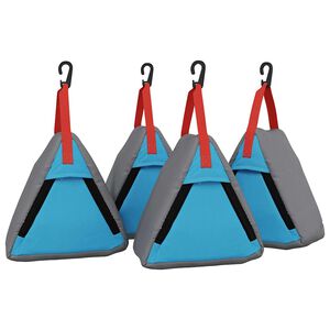 vidaXL Saco de Armazenamento 4 unid. Cinza e Azul 24 x 16 x 24 cm