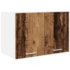 vidaXL Arm&aacute;rio suspenso Madeira Antiga e Branco 60 x 31 x 40 cm