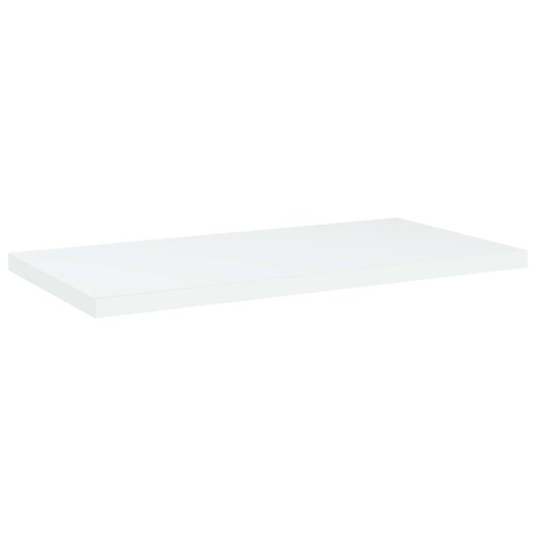 vidaXL Prateleiras para estante 4 pcs 40x20x1,5cm contraplacado branco
