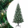vidaXL &Aacute;rvore de Natal Artificial Pr&eacute;-iluminada Verde 210 cm