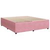 vidaXL Cama com molas/colch&atilde;o 180x200 cm veludo rosa
