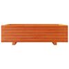 vidaXL Vaso/floreira de jardim 90x60x26,5 cm pinho maci&ccedil;o castanho-mel