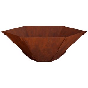 vidaXL Fire Pit Ferro Enferrujado 58,5 x 51,5 x 19,5 cm A&ccedil;o Corten