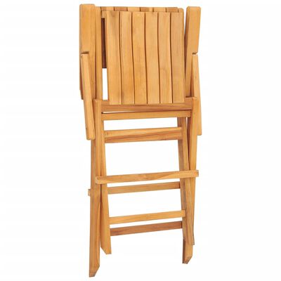 vidaXL Cadeiras de jardim dobráveis 2 pcs 55x61x90 cm teca maciça