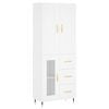 vidaXL Arm&aacute;rio alto 69,5x34x180 cm derivados de madeira branco