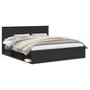 vidaXL Estrutura da Cama Preto 200 x 200 cm Derivados de madeira