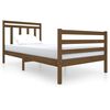 vidaXL Estrutura de cama 100x200 cm madeira maci&ccedil;a castanho mel