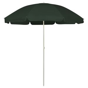 vidaXL Guarda-sol de praia 240 cm verde