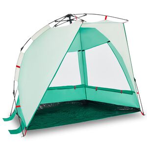 vidaXL Tenda praia 2 pessoas liberta&ccedil;&atilde;o r&aacute;pida imperme&aacute;vel verde mar