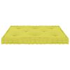 vidaXL Almofad&atilde;o para m&oacute;veis de paletes 73x40x7 cm algod&atilde;o verde ma&ccedil;a