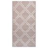 vidaXL Tapete de exterior 80x150 cm ARAKIL PP castanho