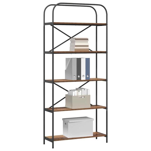 vidaXL Estante Madeira antiga 80 x 30 x 183 cm Madeira processada