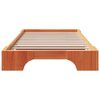 vidaXL Estrutura da Cama Marrom Cera 90 x 200 cm
