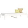 vidaXL Sofá-cama de solteiro 90x190 cm madeira de pinho maciça branco