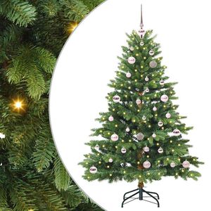 vidaXL &Aacute;rvore de Natal Artificial com 150 LEDs Verde 150 cm PE e PVC