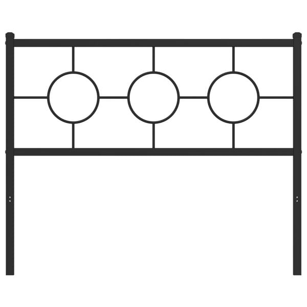 vidaXL Cabeceira de substitui&ccedil;&atilde;o 107 cm metal preto