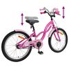 vidaXL Bicicleta Infantil 20 Polegadas para 6-11 Anos Rosa Escuro