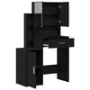 vidaXL Mesa de vestir com gaveta Carvalho Preto 80 x 35 x 132 cm