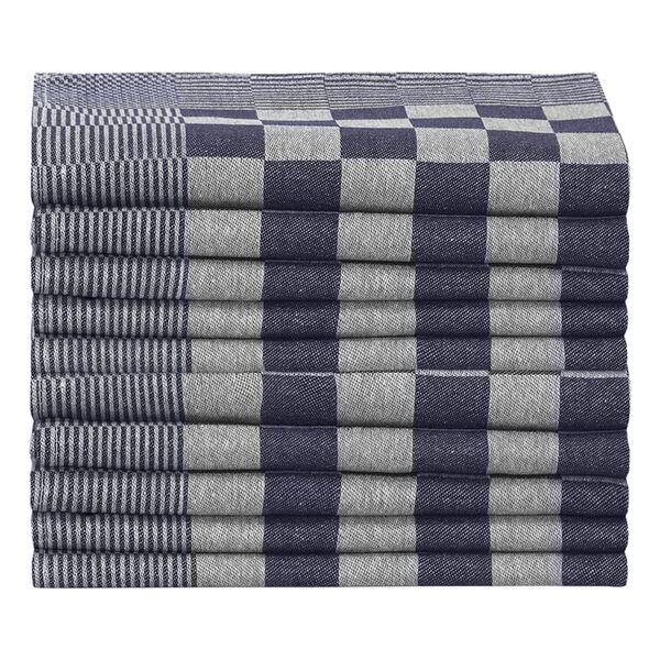 vidaXL Panos de cozinha 20 pcs 50x70 cm algod&atilde;o azul e branco