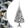vidaXL &Aacute;rvore de Natal Artificial Branco 120 cm PVC, A&ccedil;o e Pl&aacute;stico