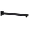 vidaXL Bra&ccedil;o de apoio chuveiro quadrado a&ccedil;o inox. 201 40 cm preto