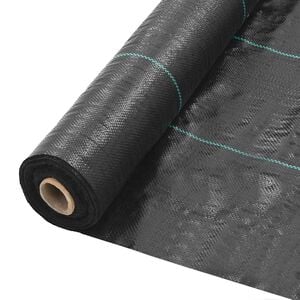 vidaXL Malha anti-ervas PP 1x50 m preto