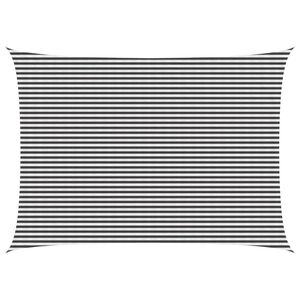 vidaXL Vela de Sombra 5 x 7 m HDPE Retangular Antracite e Branco