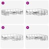 vidaXL Conjunto de Sof&aacute;s para Exterior 11 pcs Natural e Creme