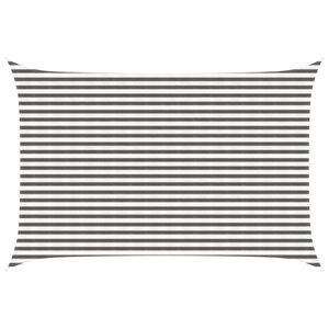 vidaXL Vela de Sombra Cinza Claro e Branco 3 x 5 m HDPE